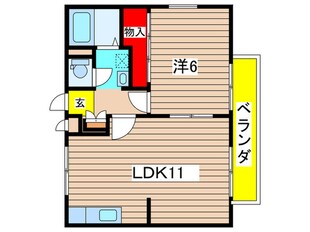 ヒルズフルカワの物件間取画像